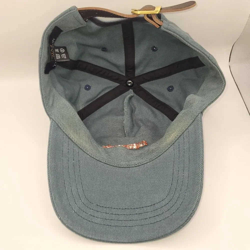 Jim Thompson Hat Cap Green Gray Embroidered Unisex Headband Wear GUC